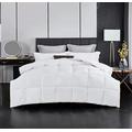 Groundlevel White Goose Feather and Down Duvet with 100% Down Proof Fabric Cover (15 Tog, Double)