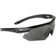 Swiss Eye Nighthawk Sunglasses 3 Interchangeable Lenses Black Rubber Frame