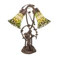 Meyda Lighting Stained Glass Pond Lily 17 Inch Table Lamp - 71641