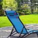 2-Pcs Set Chaise Lounges Outdoor Lounge Chair Lounger Recliner Chair