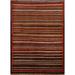 Contemporary Striped Gabbeh Wool Rug Hand-knotted Foyer Carpet - 3'0" x 4'0"