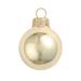 12ct Shiny Champagne Gold Glass Ball Christmas Ornaments 2.75"