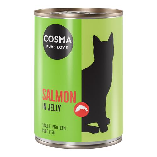 6x400g Salmon in Jelly Cosma Original Wet Cat Food
