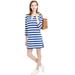 J. Crew Dresses | J. Crew Striped Knit Dress Cover Up Tunic Blue White Preppy Coastal Summer M | Color: Blue/White | Size: M