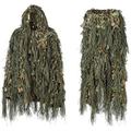 vikitim 3D Leaves Camouflage Ghillie Poncho, Ghillie Hunting Poncho, Sniper Suit for Men, Hunters, Sniper Airsoft and Paintball Photography or Halloween, size