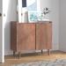 The Twillery Co.® Orrington Solid Wood 2 - Door Accent Cabinet Wood in Brown | 32.25 H x 36 W x 16 D in | Wayfair 065DED3B875C4FDBAC9AD4671F4FF6C1