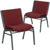 Flash Furniture Divine Multipurpose Big & Tall 1000 lb. Rated Stacking Guest Chairs for Business or Home Use in Red | Wayfair 2-XU-60555-BY-GG