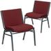 Flash Furniture Divine Multipurpose Big & Tall 1000 lb. Rated Stacking Guest Chairs for Business or Home Use in Red | Wayfair 2-XU-60555-BY-GG