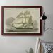 Longshore Tides Antique Clipper Ship II Premium Framed Canvas- Ready To Hang Canvas, Solid Wood in Blue/Gray | 16 H x 20 W x 2.5 D in | Wayfair