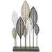 Red Barrel Studio® Modern Leaves Sculpture Metal in Blue/Gray | 38.3 H x 20.1 W x 5.5 D in | Wayfair D0EA5E9677B84909A089E7F483640868