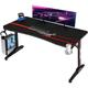 Bureau Gaiming Bureau Gamer Informatique Table avec Porte-Boisson et Porte-Casque,140 cm Noir