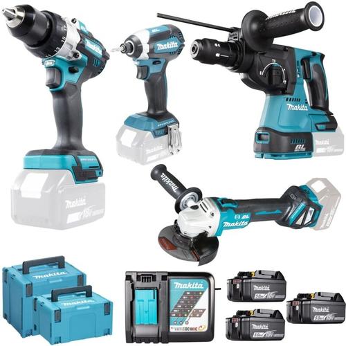 Elektrowerkzeug-Set Makita DLX4158TJ 18 v 5 Ah