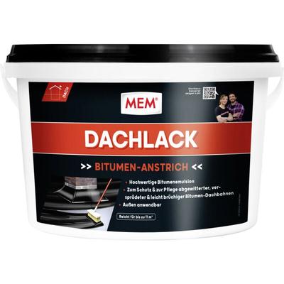 MEM - Bitumen Dachlack 5 l Grundierung & Imprägnierung