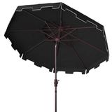 SAFAVIEH Outdoor Living Zimmerman 9Ft Double Top Market Umbrella, Base Not Included