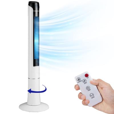 Costway Portable 48'' Tower Fan 80° Oscillating Bladeless Fan with - 13.5'' x 13.5'' x 48''
