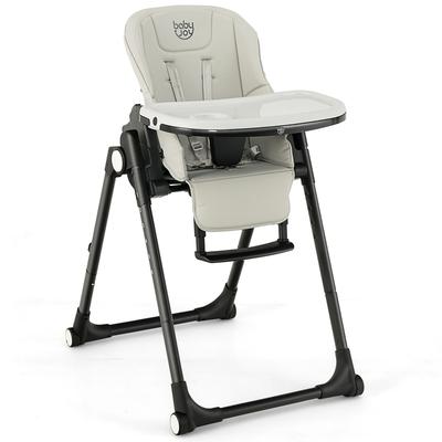 Babyjoy 4-in-1 Foldable Baby High Chair Height Adjustable Feeding - 32'' x 23'' x 42''