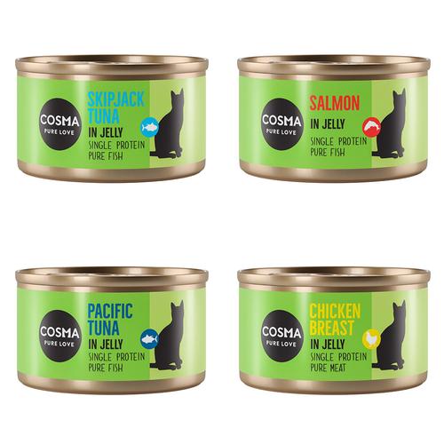 6x85g Mixed Pack 4 Varieties in Jelly Cosma Original Wet Cat Food