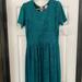 Lularoe Dresses | Lularoe Teal Amelia Dress L Nwt | Color: Green | Size: L
