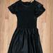 Zara Dresses | Faux Leather Black Midi Dress | Color: Black | Size: Xs
