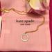 Kate Spade Jewelry | Kate Spade “Full Circle” Clear Rhinestone And Gold-Tone Mini-Pendant-Nwt! | Color: Gold/White | Size: 16inch Chain With 3inch Extender