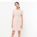 J. Crew Dresses | J.Crew White Warm Clay Gingham Smocked Puff Sleeve Dress S Cotton | Color: Cream/Pink | Size: S