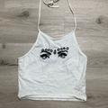 Brandy Melville Tops | Brandy Melville Eyes Halter Top | Color: Yellow | Size: One Size