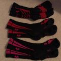 Under Armour Accessories | Athletic Sock | Color: Black/Pink/Red | Size: Youth Large