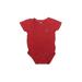 Gap Short Sleeve Onesie: Red Solid Bottoms - Size 6-12 Month