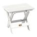 Freeport Park® Newberg Folding Plastic Outdoor Side Table Plastic in White | 17.25 H x 20 W x 14 D in | Wayfair 54C29C33CB1C4785B9996976589BC746