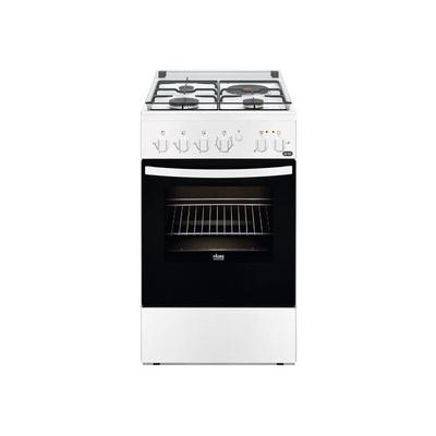 Cuisinière mixte blanc 50x60 fou...