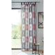 Dekoschal Modern Colors 140x245 cm, transparent grau, Kreise in rot weiß & grau, Vorhang Gardine