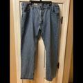 Levi's Jeans | Levi's Men's 501 Original Fit Jeans Straight Leg Button Fly Blue Denim 42x32 Nwt | Color: Blue | Size: 42