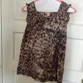 J. Crew Tops | J. Crew Size 8 Silk Animal Print Top. | Color: Gray | Size: 8