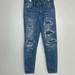 American Eagle Outfitters Jeans | American Eagle Sz 0 Womens Hi Rise Jegging Crop Distressed Jeans | Color: Blue | Size: 0