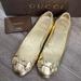 Gucci Shoes | Authentic Gucci Gold Horsebit Flats 37 Sandals | Color: Gold | Size: 7