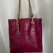 Michael Kors Bags | Michael Kors Patent Leather North South Tote Maroon | Color: Pink | Size: Os