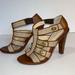 Coach Shoes | Coachtamarah Gladiator Turn-Lock Heels Sandals | Color: Cream/Tan | Size: 6.5