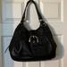 Coach Bags | Coach Large Leather Hobo Bag. Three Large Compartments, Middle Is Zip Closure. | Color: Black | Size: Os
