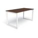 Compel Pivit Reversible Desk Wood/Metal in White/Brown | 30" H x 60" W x 30" D | Wayfair PIV-OF-6030-CW-WHT-BNDL