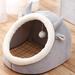 Tucker Murphy Pet™ Cat House Four Seasons Universal Summer Cat House Enclosed Cat Kitten Bed Summer Dog House Winter Warmth Luxury Thickening | Wayfair