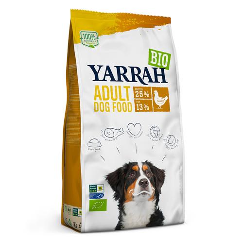 2kg Yarrah Bio Adult mit Bio Huhn Hundefutter trocken