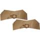 10x Sacs compatible avec Bosch pas 11-21, pas 12-27, pas 12-27 f aspirateur - papier marron - Vhbw