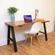 Rustic Computer Desk | Industrial Style Office Desk | Rustic Wooden Desk | Computer Desk - Home or Office Use