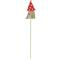 Sunset Vista Designs 411584 - Red Mushroom House Plant Pick (93643) Lawn and Garden Figurine Stakes