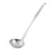 Home Kitchenware Stainless Steel Soup Porridge Spoon Ladle 31cm Long - Silver Tone