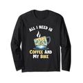 Coffee and my Bike Bicycle Bike Radfahrer Radler Fahrrad Langarmshirt