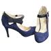 Nine West Shoes | 50% Salenew Nine West Blue Suede Heels Sz8m #1349 | Color: Blue/Gold | Size: 8