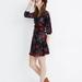 Madewell Dresses | Madewell Silk Ruffle-Waist Dress In Windblown Poppies | Color: Black/Red | Size: 00