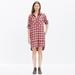 Madewell Dresses | Madewell Daywalk Shirtdress In Fairfax Plaid. Xxs | Color: Gray/Red | Size: Xxs