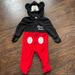 Disney Costumes | Disney Baby Mickey Mouse Fleece Costume | Color: Black/Red | Size: Osbb